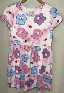 Care Bears Kid Girl Dress Sz 10 Multi Color - Picture 1 of 6