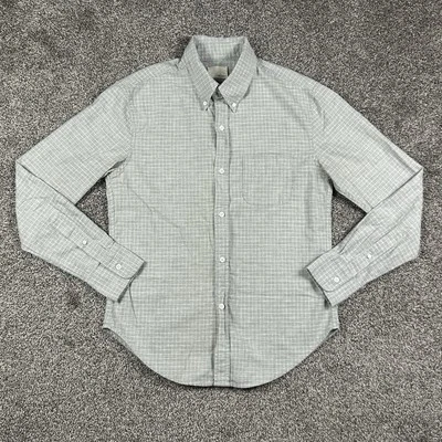 Band Of Outsiders Grey Waffle Pattern Button Down Shirt Mens 3 Long Sleeve - Image 1 of 4
