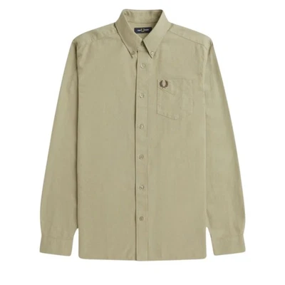 Fred Perry  Camisa de Oxford de Manga Larga para Hombre (SY3271) - Imagen 1 de 4
