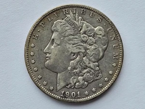 1901 Morgan Silver Dollar Very Fine+ 40311 - Picture 1 of 2