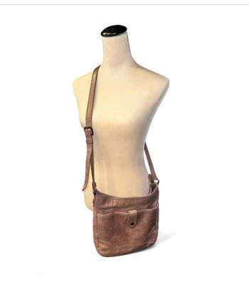 Bolso Bandolera de Cuero Frye Sillín Bolso de Hombro Cartera Color: Café Foto 1 de 4