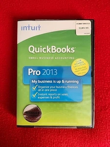 INTUIT QUICKBOOKS PRO 2013 PER WINDOWS 7, 8, XP, VISTA, CON LICENZA, OTTIMO. - Foto 1 di 3