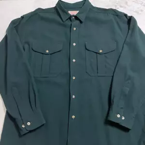 Filson Schurwolle 100% Frannel Hemd Dunkelgrün Größe XL Geschenk Aus Japan - Bild 1 von 4