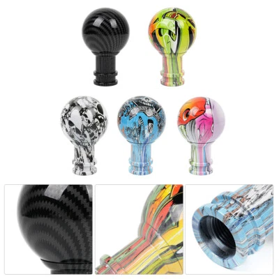 Palanca de cambios de transmisión manual patrón graffiti perilla de cambio de marchas de carreras de autos Foto 1 de 4