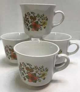 Vintage Corning Corelle Indian Summer Coffee Tea Cups Mugs Set of 4 - Picture 1 of 10