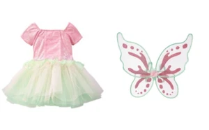 NWT Gymboree Woodland Fairy Halloween Costume Set 7 8 10 wings and dress  Girl - Picture 1 of 3