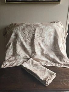 Real Living 100% Polyester Tan Brown Cream King Size Pillow Shams Shabby Chic - Picture 1 of 12