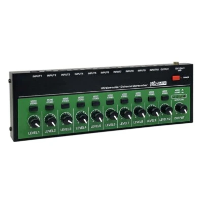 10way Sound Mixer for Recording Studios, Live Performances, and Broadcasts - Image 1 of 4