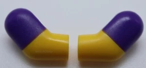 Lego Brazos Amarillos Púrpura Oscuro Manga Moldeada Izquierda y Derecha Minifigura Parte del Cuerpo - Imagen 1 de 1