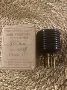 The Bowyer Lowe High Frequency Transformer Plug In VINTAGE RADIO PART - SP31 - Picture 1 of 2