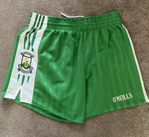 St Marys Burren GAA Shorts O'Neills Green Gaelic Football Mens Small 30 S - Picture 1 of 5