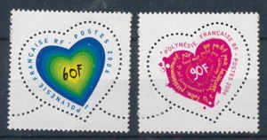 French Polynesia : Hearts - Good set very fine MNH stamps - Picture 1 of 1