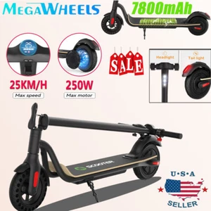 7.8AH ADULT ELECTRIC SCOOTER LONG RANGE FOLDING E-SCOOTER SAFE URBAN COMMUTER - Picture 1 of 12