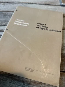 Cummins Diesel Engine Fuel Pump PT Type R Calibration Shop Service Manual Data - Picture 1 of 6