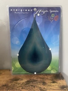 NEU Evergreen Spektrum Spinner Edelstahl Träne Garten Hof Dekor blau - Bild 1 von 5