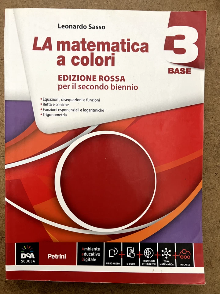 LA matematica a colori ed.Rossa vol. 3 Base - Petrini - Immagine 1 di 1