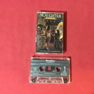 Slaughter – Stick It Live  *1990:Chrysalis – F4 21816 Cassette, EP, XDR (VG+) - Image 1 of 4