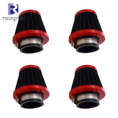 4x Chrome Air Filter Pod 54mm for Kawasaki GPZ750 KZ1000J KZ1000K KZ750L ZX750 - Image 1 of 4