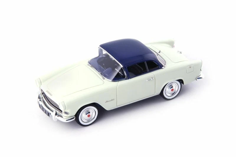 Simca Aronde Plein Ciel 1957 Light Green / Dark Blue 1:43 Model AUTOCULT - Immagine 1 di 1