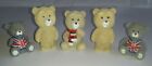 5 Little Bear 3 Type Of Animal Decoration Figures Collector Dolls Not A Toys
