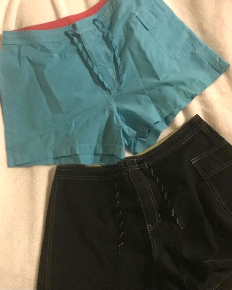 Lote de 2 Pantalones Cortos De Colección Y2K Gap Cordón Carga Tabla Damas Talla M Foto 1 de 4