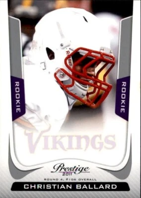 Christian Ballard 2011 Panini Prestige Rookie Card #218 - Image 1 of 2