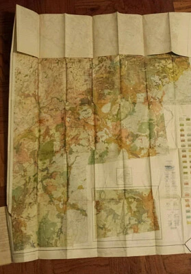 Vintage 1925  Large soil survey map St Lawrence County New York Canton old maps - Image 1 of 4