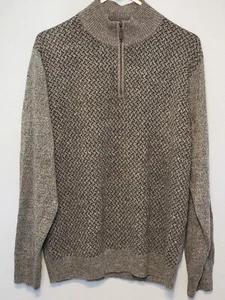Dockers Mens Sweater Polo Knit Gray Heathered Long Sleeve Size Large - Picture 1 of 4