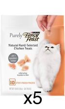 40 Purina Purely Fancy Feast Natural Cat Treats Chicken Best by Date July 2019