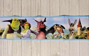 Shrek Fiona Donkey Wall Border 5 Yd. Peel & Stick Roll WT10665BCS - Picture 1 of 2