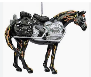 Trail of Painted Ponies Motocicleta Mustang Ornamento 2003 # 1495, Raro, Nuevo en Caja - Imagen 1 de 1