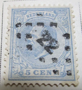 Netherlands Stamp 1872 5C Rare Antique StampBook3-465 - Picture 1 of 1