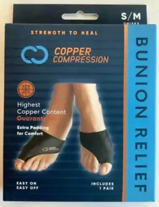 NEW Copper Compression CCBUS/BS3 Copper Infused SMALL/MEDIUM Bunion Cushion - Picture 1 of 3