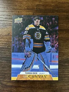 2020-21 Upper Deck UD Canvas #C6 Tuukka Rask Boston Bruins - Picture 1 of 2