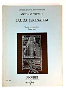 Vivaldi : Lauda Jerusalem Vocal Score w Piano for Soli and 2 Choruses - Picture 1 of 4