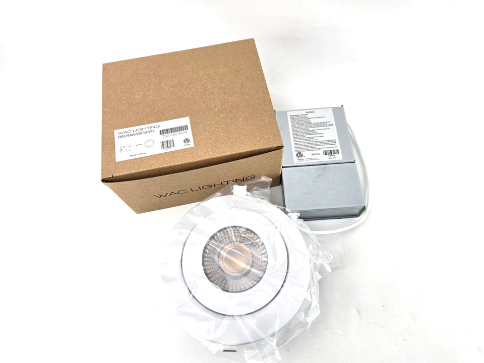 WAC Lighting R6erar-w930-wt Lotos 6in Round Recessed Kit 3000k in White LED L...