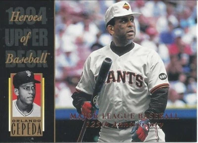 1994 Upper Deck All Time Heroes 125th Anniversary Orlando Cepeda 215 Giants - Image 1 of 2
