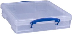 Really Useful Clear 7 Litre Craft 12 x 12 Scrapbook Storage Box - Picture 1 of 7