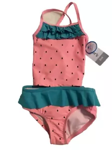 Baby Girl Bathing Suit 6 months Two Piece Carters Brand New UPF 50+ Sun Protect - Picture 1 of 7
