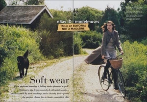 MEGHAN DOUGLAS 8 pagine moda EDITORIALE 'Soft Wear' VOGUE US novembre 1994 - Foto 1 di 4