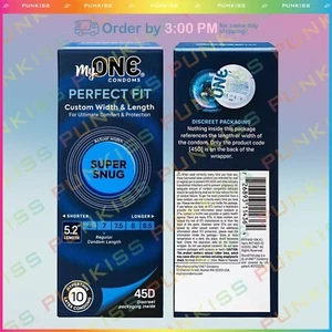 My ONE Super Snug Condoms Extra Male Protectionđź’‹Sex Latex Lubricated 10 Pack - Picture 1 of 5