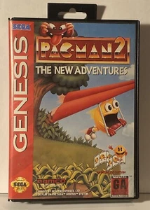 Estuche PAC-MAN 2: The New Adventures (SEGA Genesis) Auténtico SOLO EN CAJA - Imagen 1 de 4