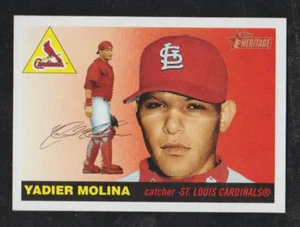 Tarjeta de novato Yadier Molina 2004 Topps Heritage #355 conjunto descanso VER ESCANEOS dulce E5 - Imagen 1 de 2