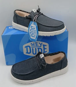 Hey Dude donna Wendy tela nero 40902-001 US 8 - EU 39 - Foto 1 di 5