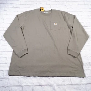 NWT Carhartt Loose Fit Heavyweight Long Sleeve Crew Neck Mens T Shirt 3XLT - Picture 1 of 10