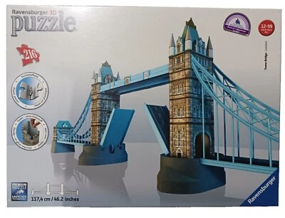 Brand New Ravensburger London Tower Bridge 3D Puzzle 216 Pcs - Image 1 of 4