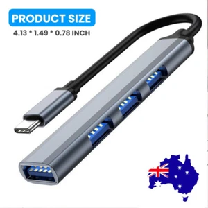 Adapter USB C HUB Type C 4 Port High Speed Multi USB Splitter PC Laptop Macboo ⑨ - Picture 1 of 10