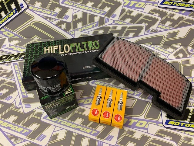 Kit de servicio de bujías de filtro de aceite y aire para Triumph Street Triple 675 R 2013-17 Foto 1 de 1