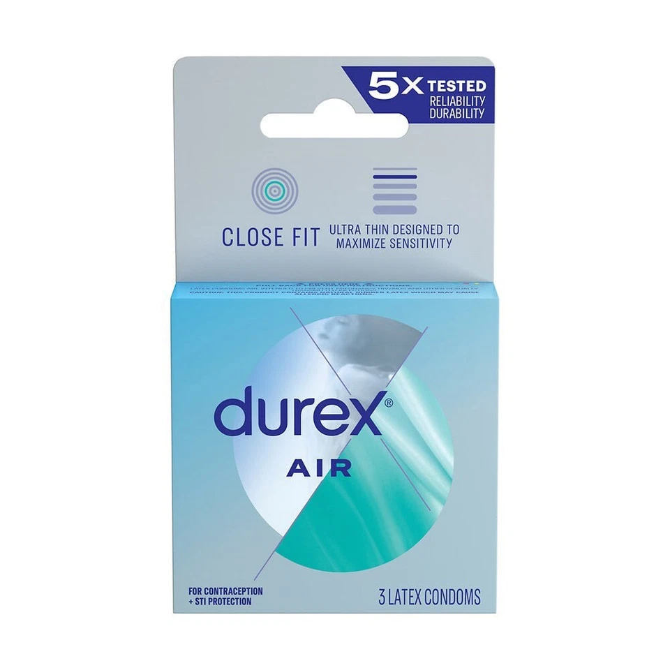 Condones de látex Durex Air, 3 quilates Foto 1 de 1