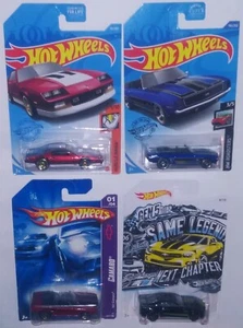 Hot Wheels Camaro Lot of 4 '85 Iroc-Z, '69 Camaro, '69 Camaro, '12 ZL1 Concept - Picture 1 of 10